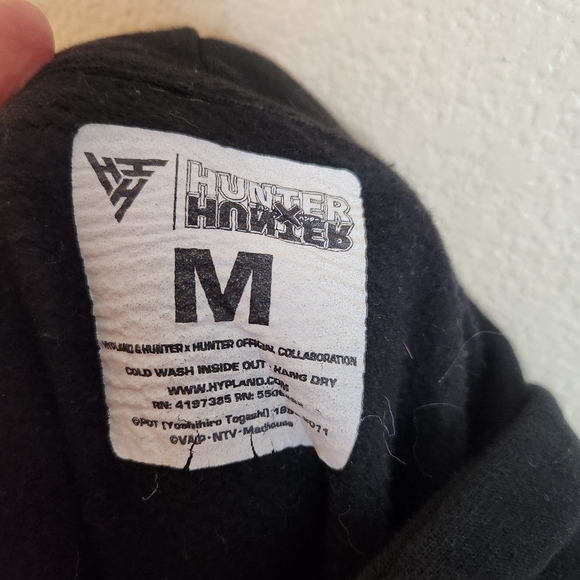Hypland x Hunter x Hunter Feitan Hoodie Black Sweater Medium - Picture 6 of 8